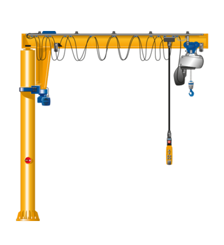 European fixed-column jib crane